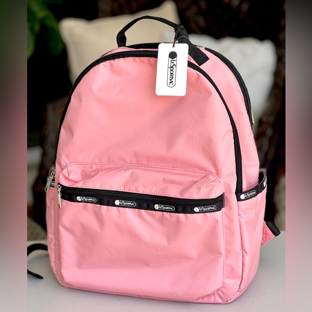LeSportsac Pink Nylon Logan Backpack